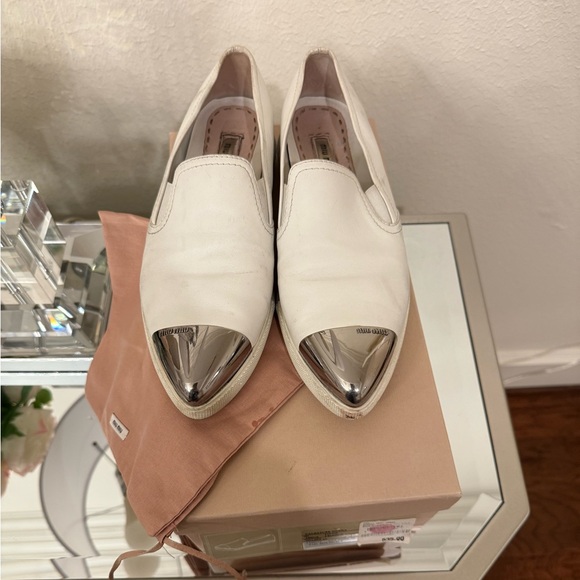 Miu Miu Shoes - Miu Miu Off-White Casual Shoes